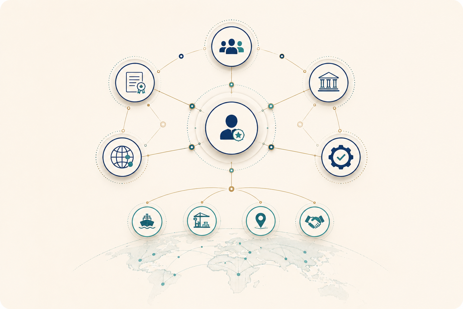 Expert and economic-zone orchestration network visual